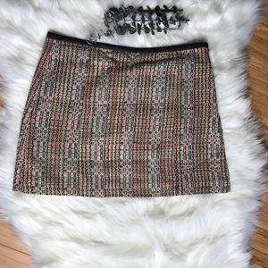 Theory silk tweed miniskirt sz 2